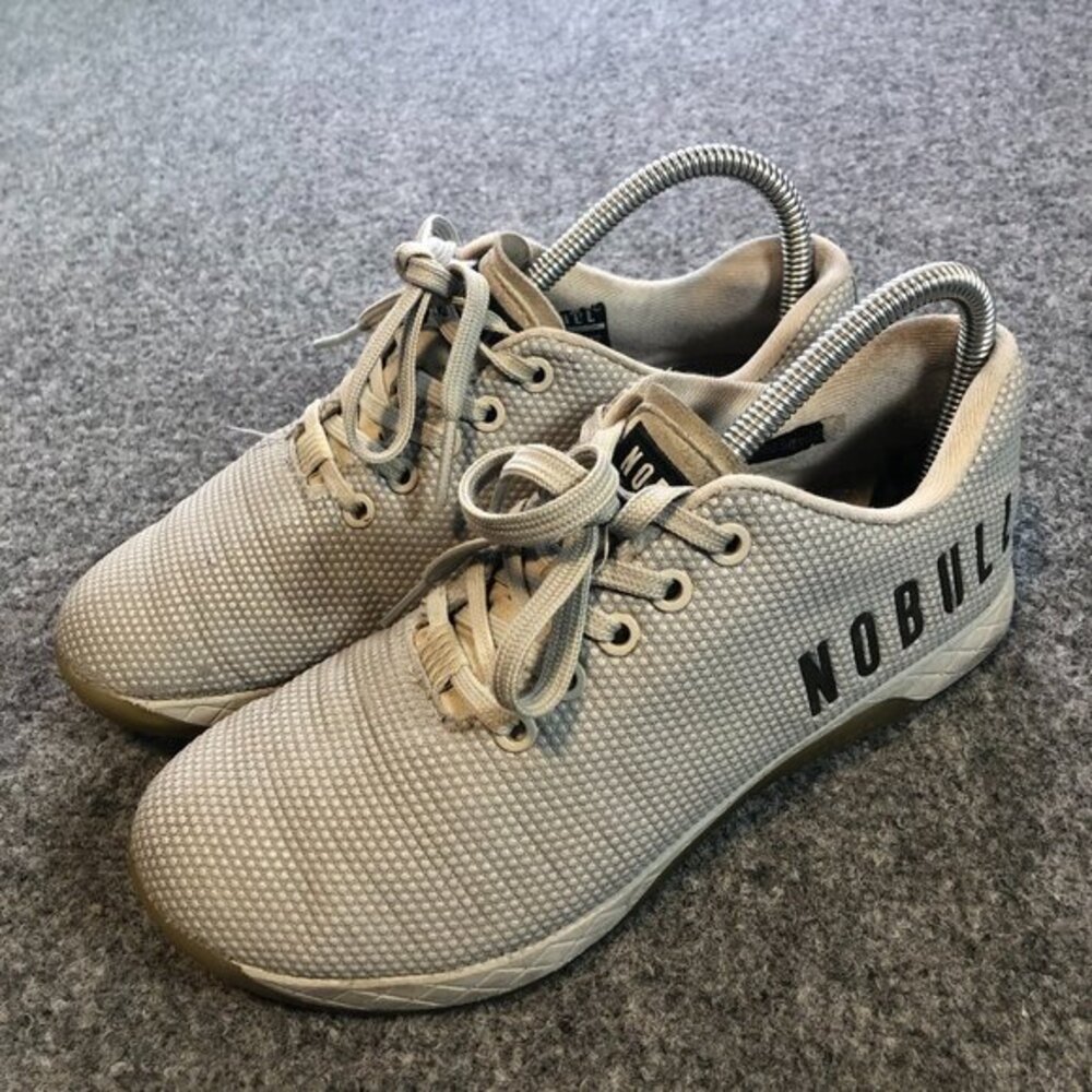 Nobull Shoes Mens 6 Womens 7.5 Gray Flat Bottom Training Superfabric Crossfit